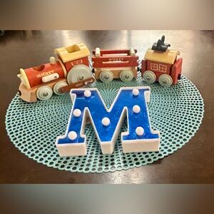 Disney Mickey Wooden Magnetic 3 Pieces of Train Set; no inserts